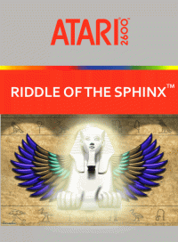 Riddle of the Sphinx Atari 2600  box art